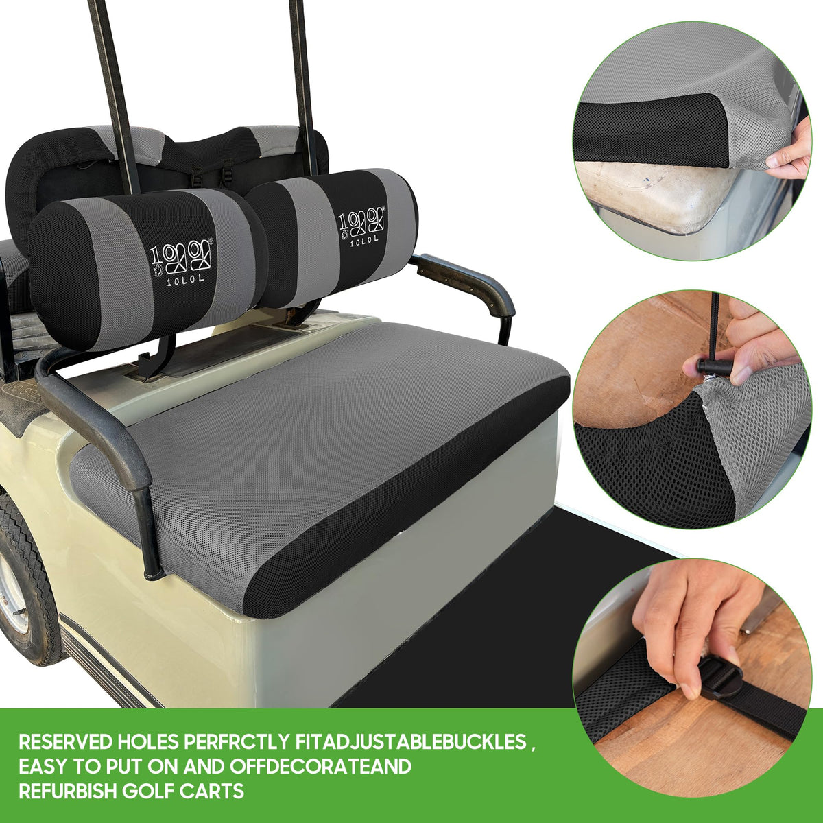 Complete front-seat refresh set includes one front and two backrest covers.