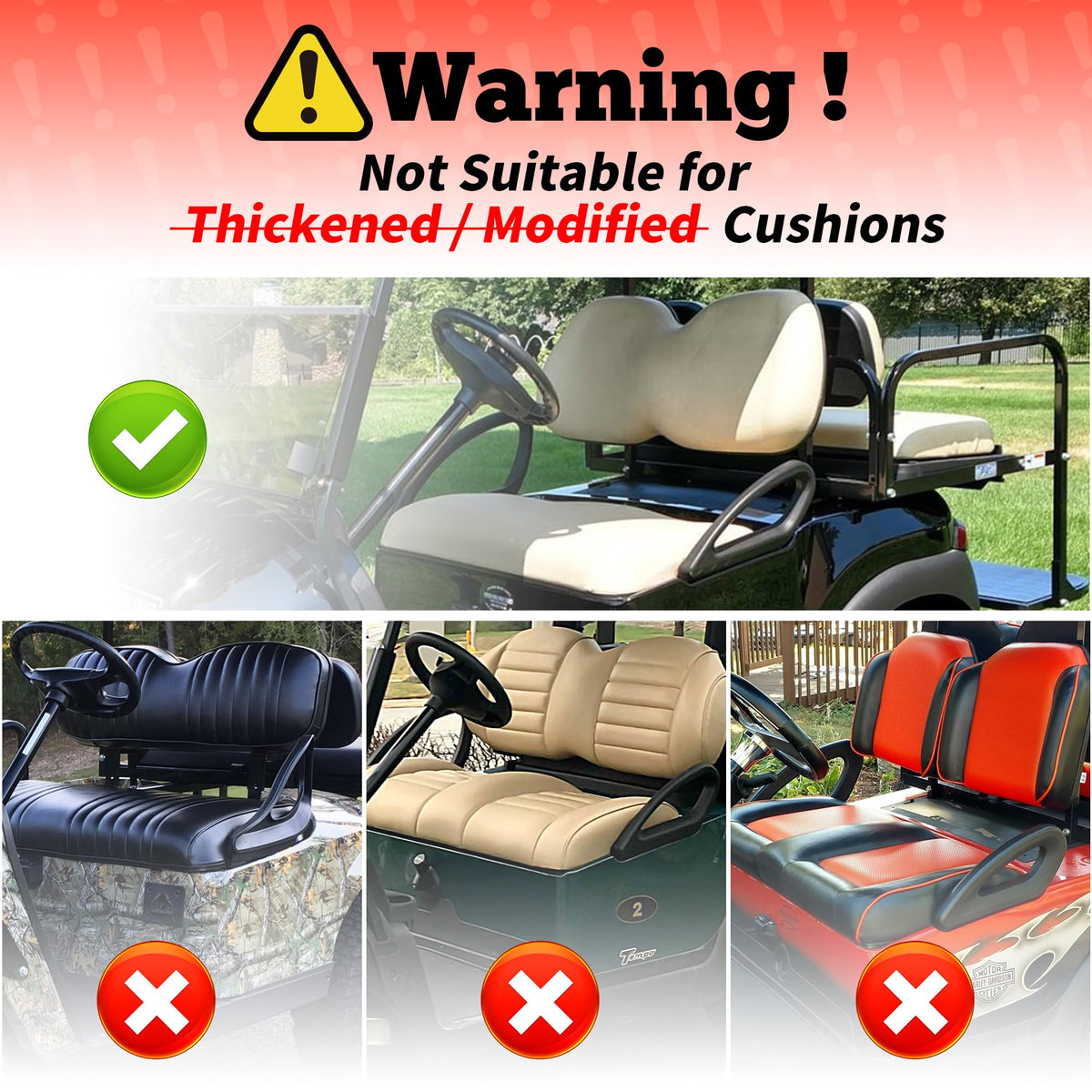 10L0L all-season comfort seat cover suits Yamaha G29 Drive2 in sun or rain.