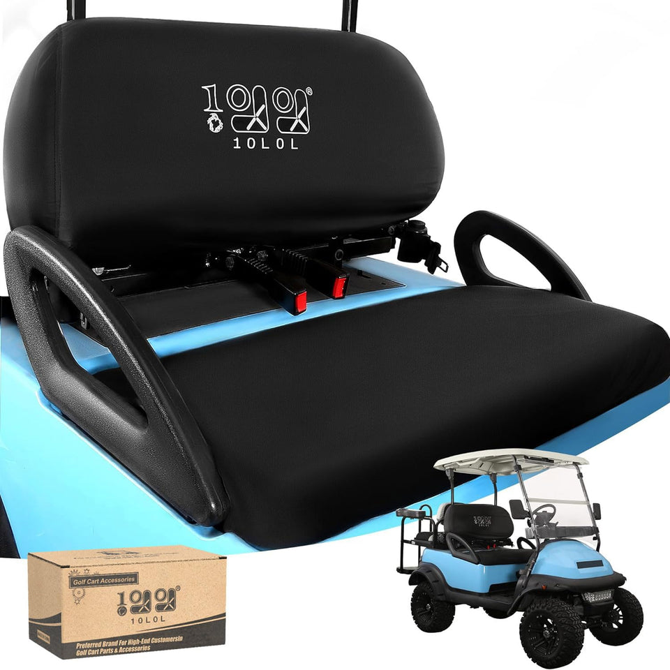 10L0L Golf Cart Seat Dust Cover on the front seat protects from dust and rain.
