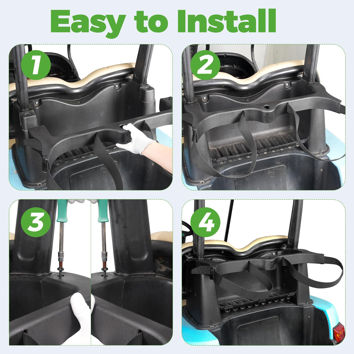 Powder-coated steel frame delivering lasting strength on the course