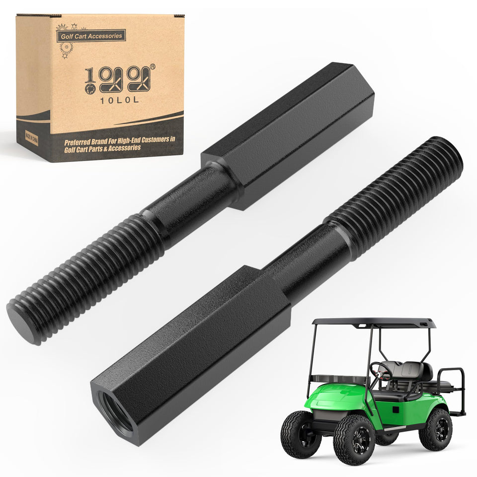 10L0L golf cart shock extension rod front view enhances clearance for EZGO shocks