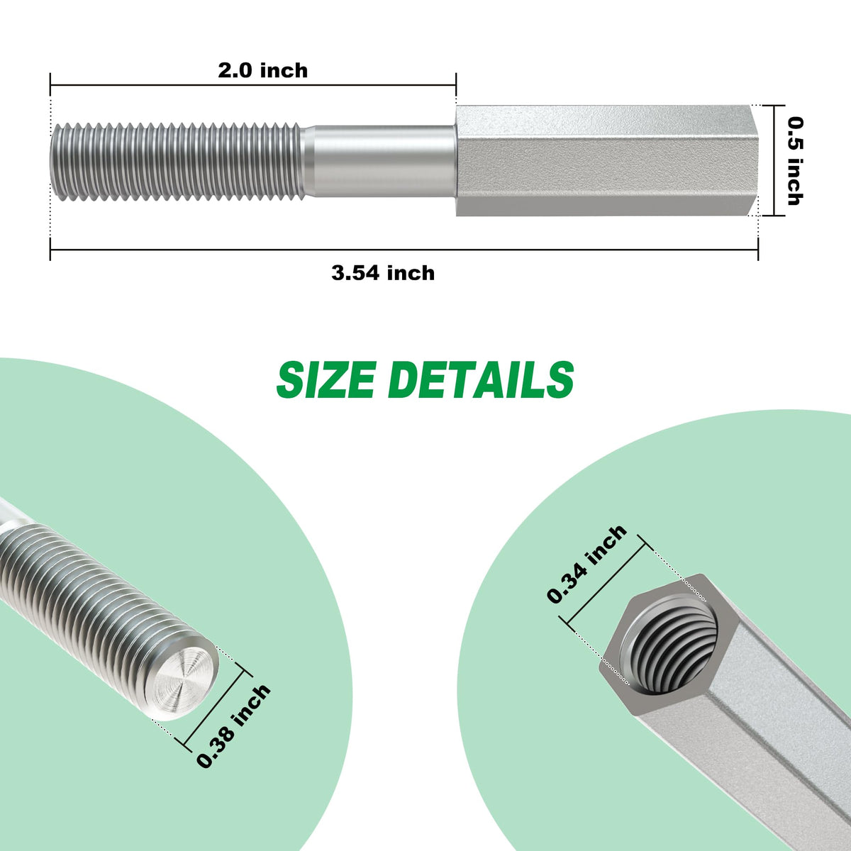 10L0L golf cart shock extension rod kit package includes OEM compatible parts.