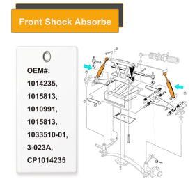 10L0L golf cart shock kit front and rear for easy upgrade