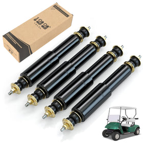 10L0L EZGO TXT front shocks improve ride stability on rough terrain