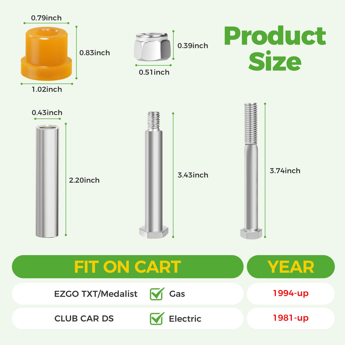 10L0L shoulder lock nuts lasting hardware for tight assemblies