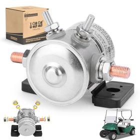 10L0L Golf Cart Solenoid 36V body view highlights compact relay design for easy mounting
