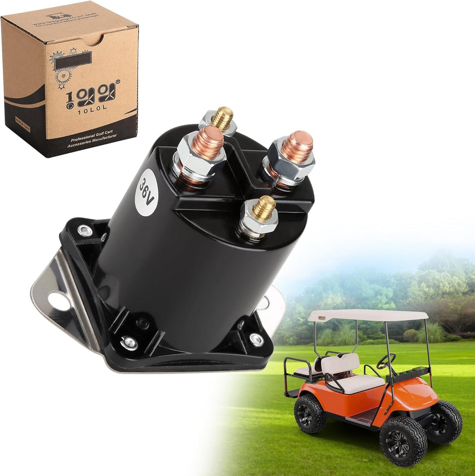 10L0L golf cart solenoid front view for Club Car DS 36V, durable power switch