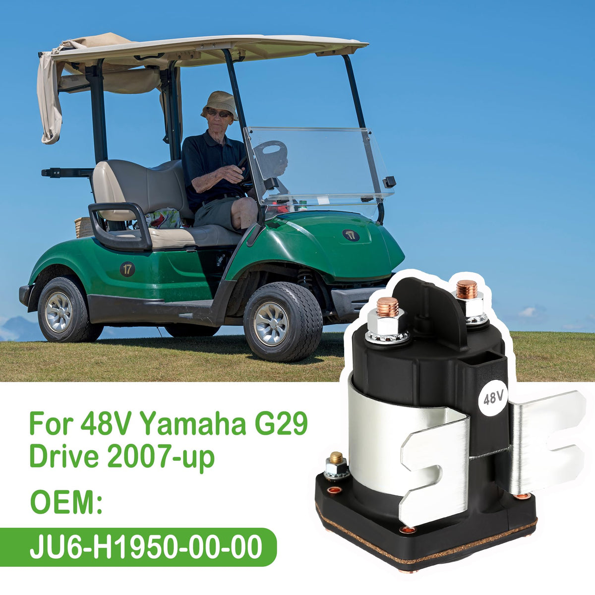 10L0L Golf Cart solenoid dust-resistant housing for harsh environments
