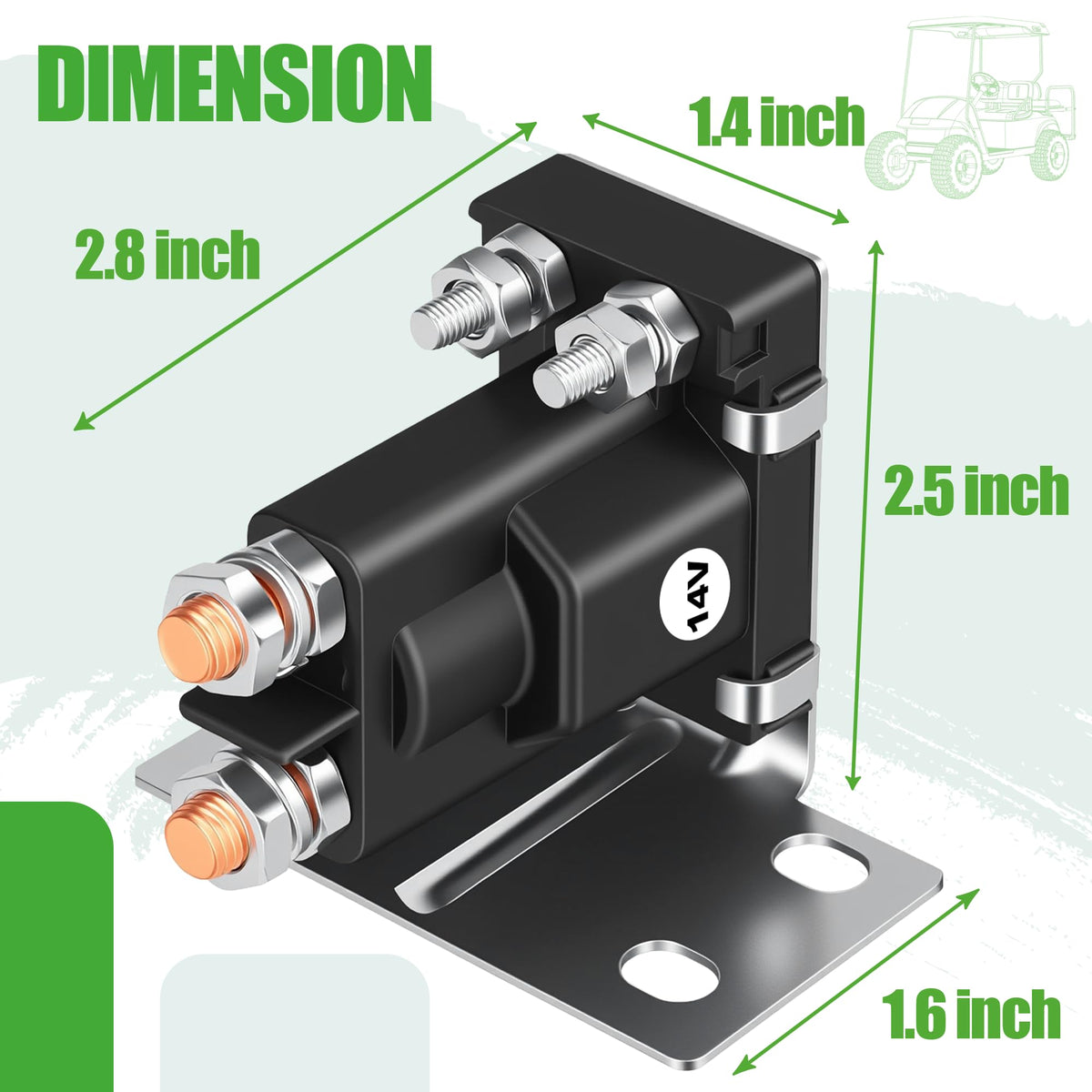 10L0L solenoid fitment note confirms EZGO TXT compatibility for shoppers.