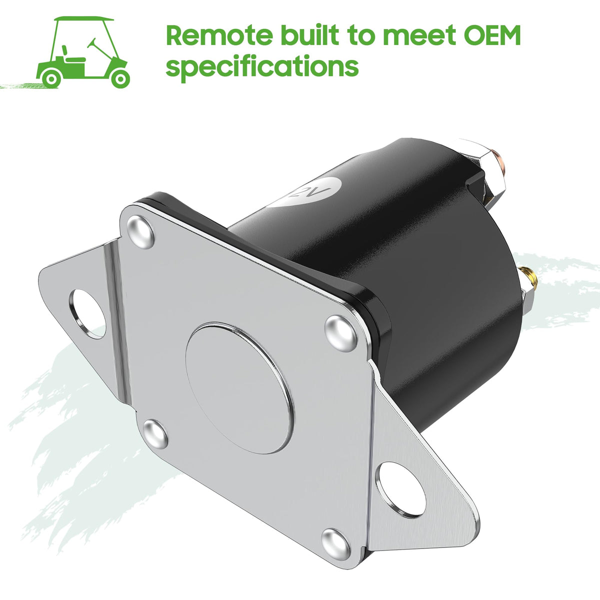 10L0L golf cart solenoid in use demonstrates durability during practical rides.