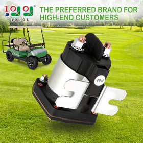 10L0L Golf Cart solenoid zinc-plated steel case for durability