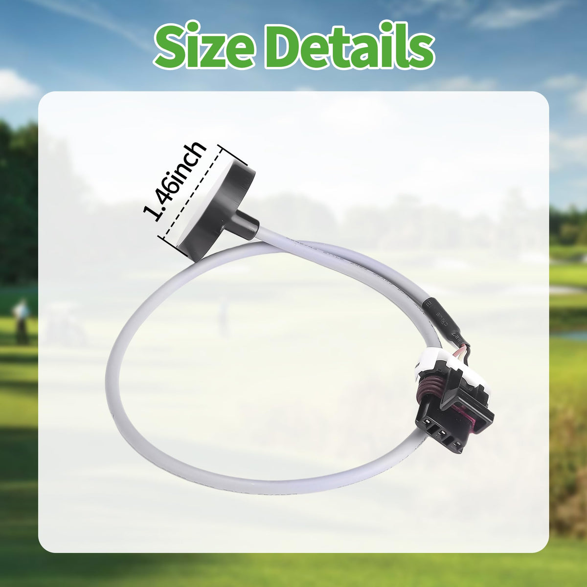 10L0L speed-sensor harness in use on cart suggests smoother drive