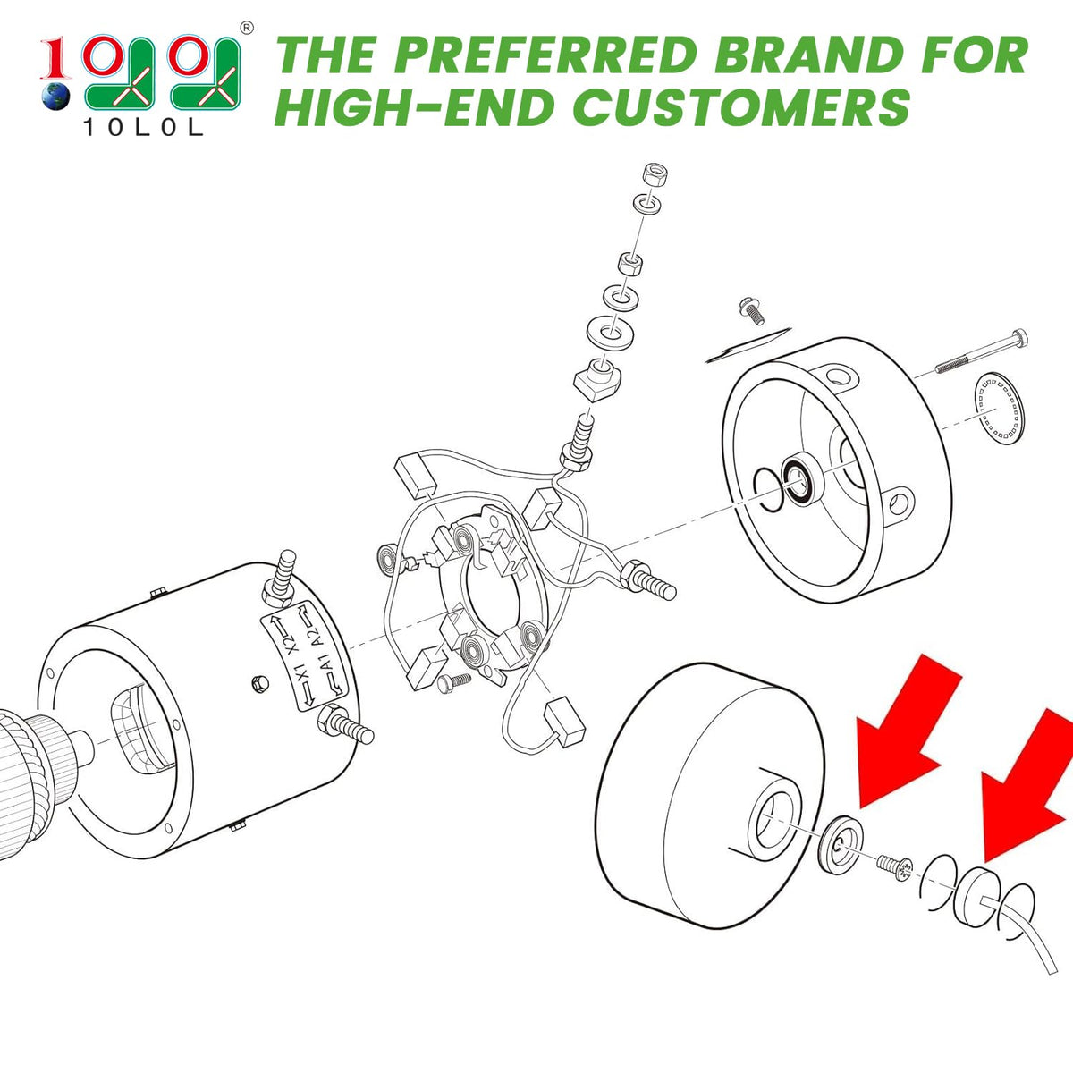 10L0L speed sensor magnet for EZGO PDS ensures reliable signal