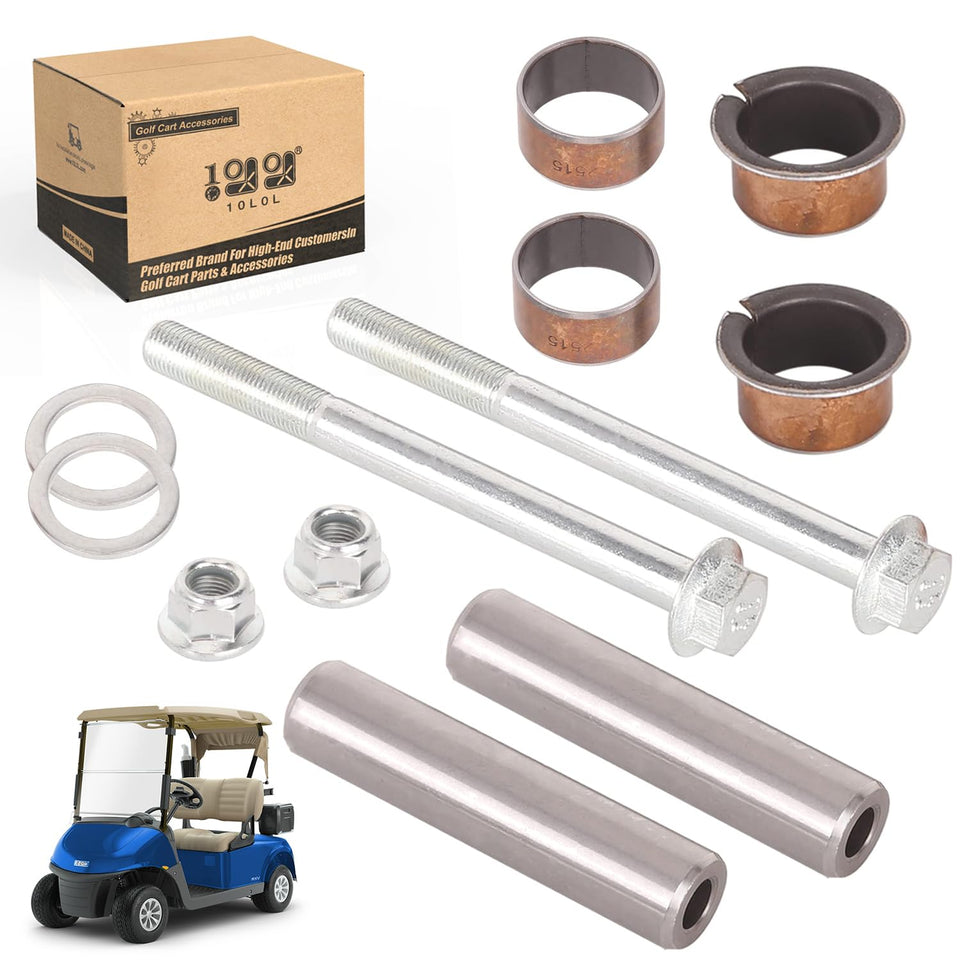 10L0L golf cart spindle kit left side for EZGO RXV, ready for repair and alignment care