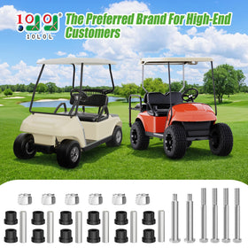 10L0L Club Car DS assembly with durable sleeves and bushings.