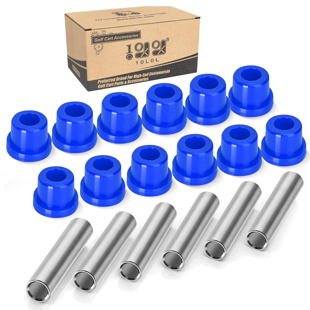 10L0L EZGO TXT rear suspension bushing kit improves ride consistency.