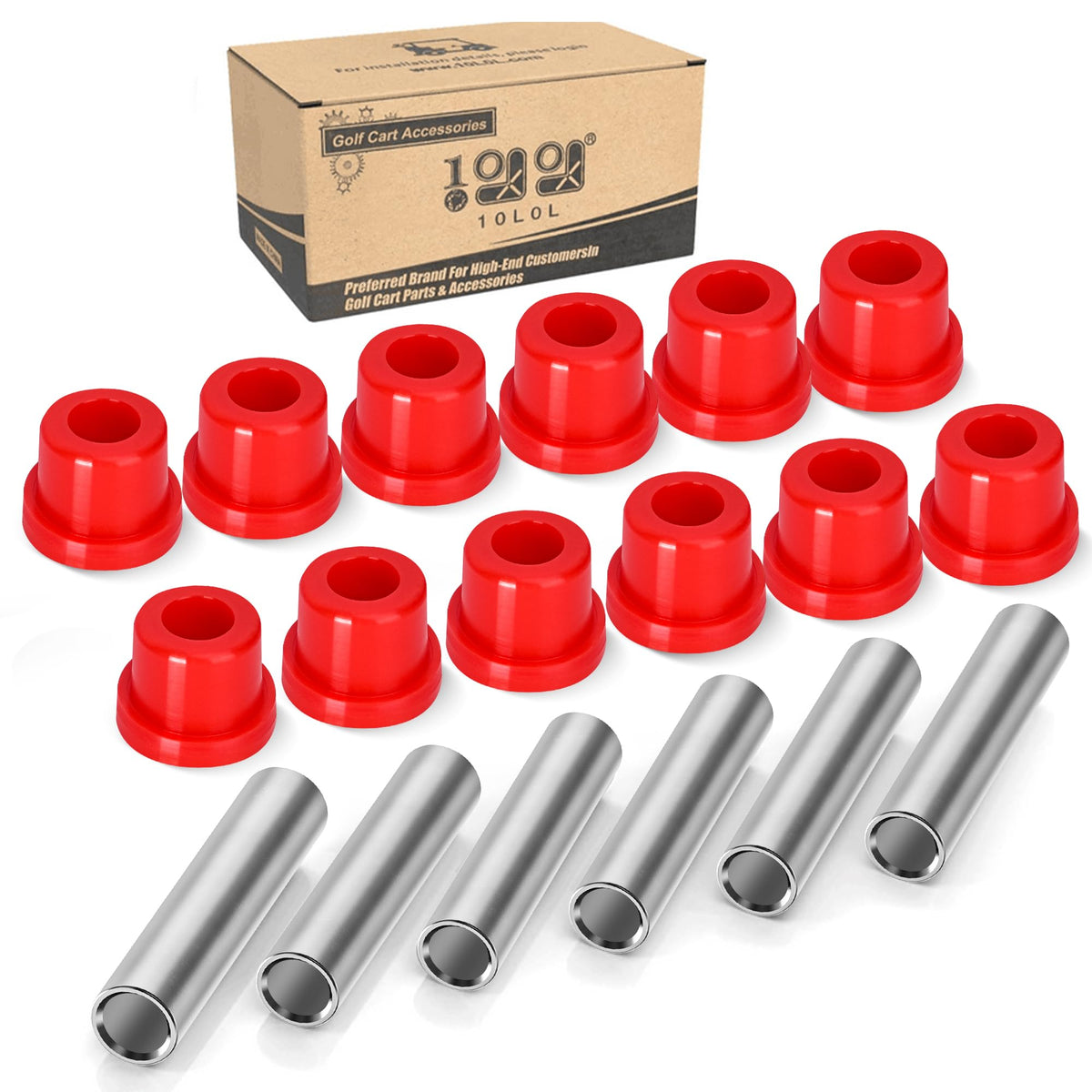10L0L Golf Cart Spring Bushing Kit front leaf springs improve ride quality