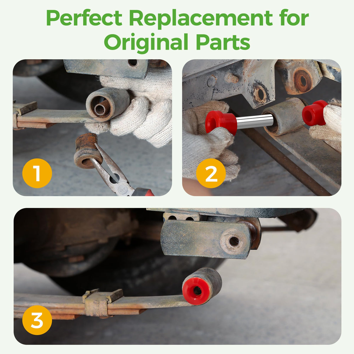 10L0L Golf Cart Spring Bushing Kit durable sleeves support long-lasting OEM replacement