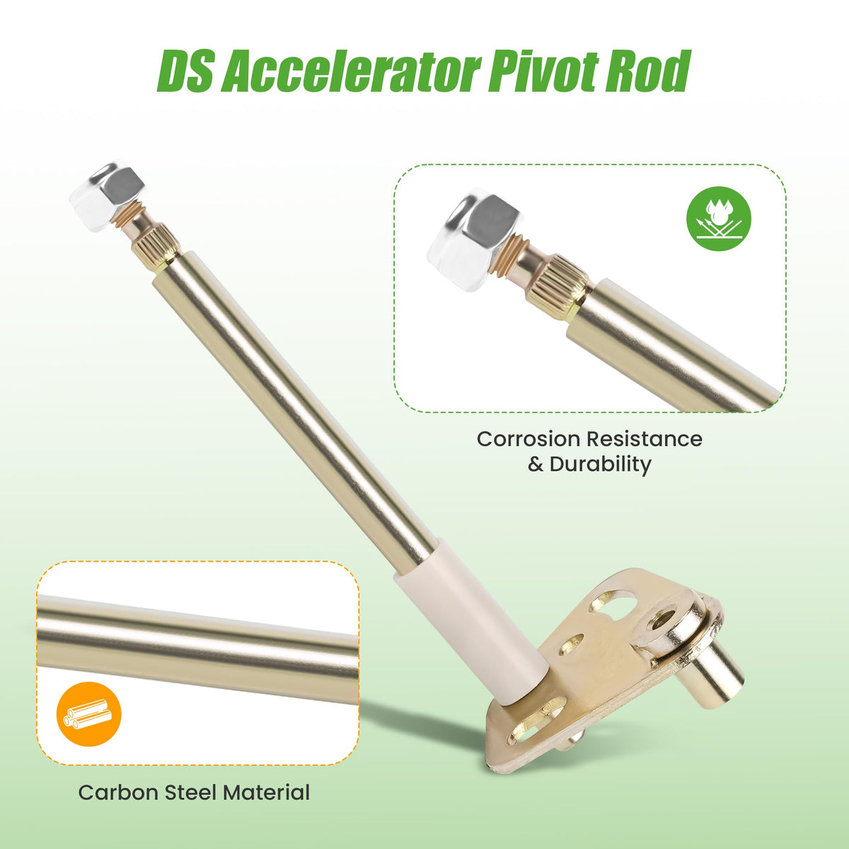 10L0L Golf Cart Spring Rod Retainer displayed to ensure reliable pedal return.