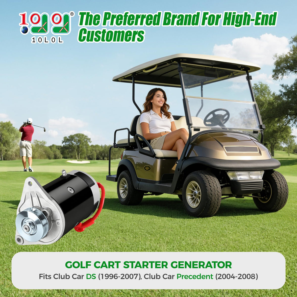 10L0L golf cart starter generator 12V 23A installation guide supports quick setup