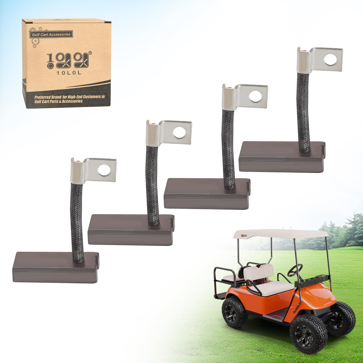 10L0L Golf Cart Starter Generator Brush Kit for Yamaha enhances ignition reliability