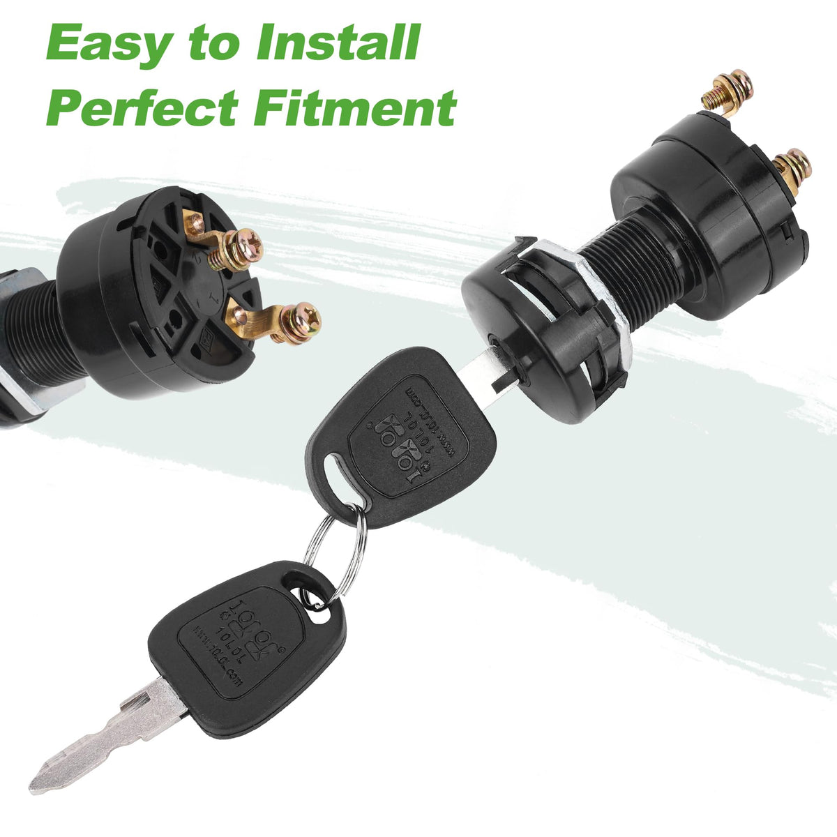 Packaging image of the 10L0L ignition switch and keys