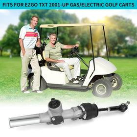 10L0L Golf Cart Steering Gear Box Assembly packaging highlights complete kit for quick replacement.