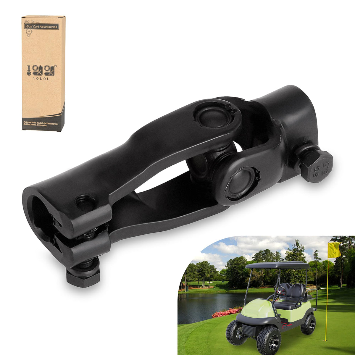 10L0L Golf Cart Steering Lower Yoke on Club Car Precedent, precise fit for 2004 and newer