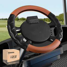 10l0l golf cart steering wheel cover for 13-inch wheels improves grip and comfort.