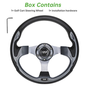 10L0L golf cart steering wheel 13in diameter enhances steering control
