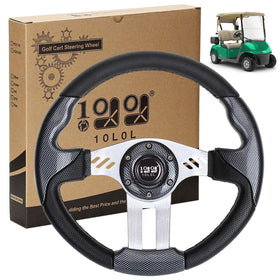10L0L golf cart steering wheel with universal fit for enhanced grip and comfort