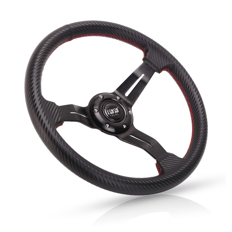10L0L Golf Cart Steering Wheel universal fit close-up showing compatibility