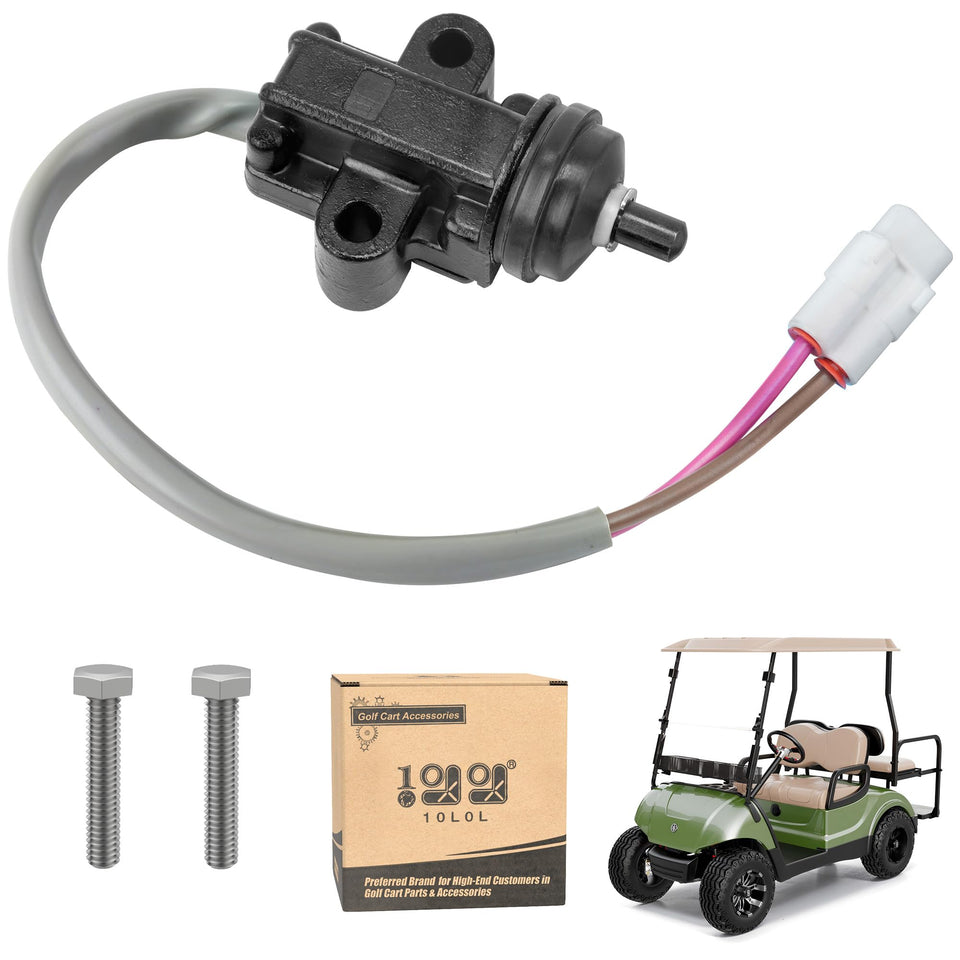 10L0L golf cart stop switch closeup showing reliable contact points for precise pedal response.