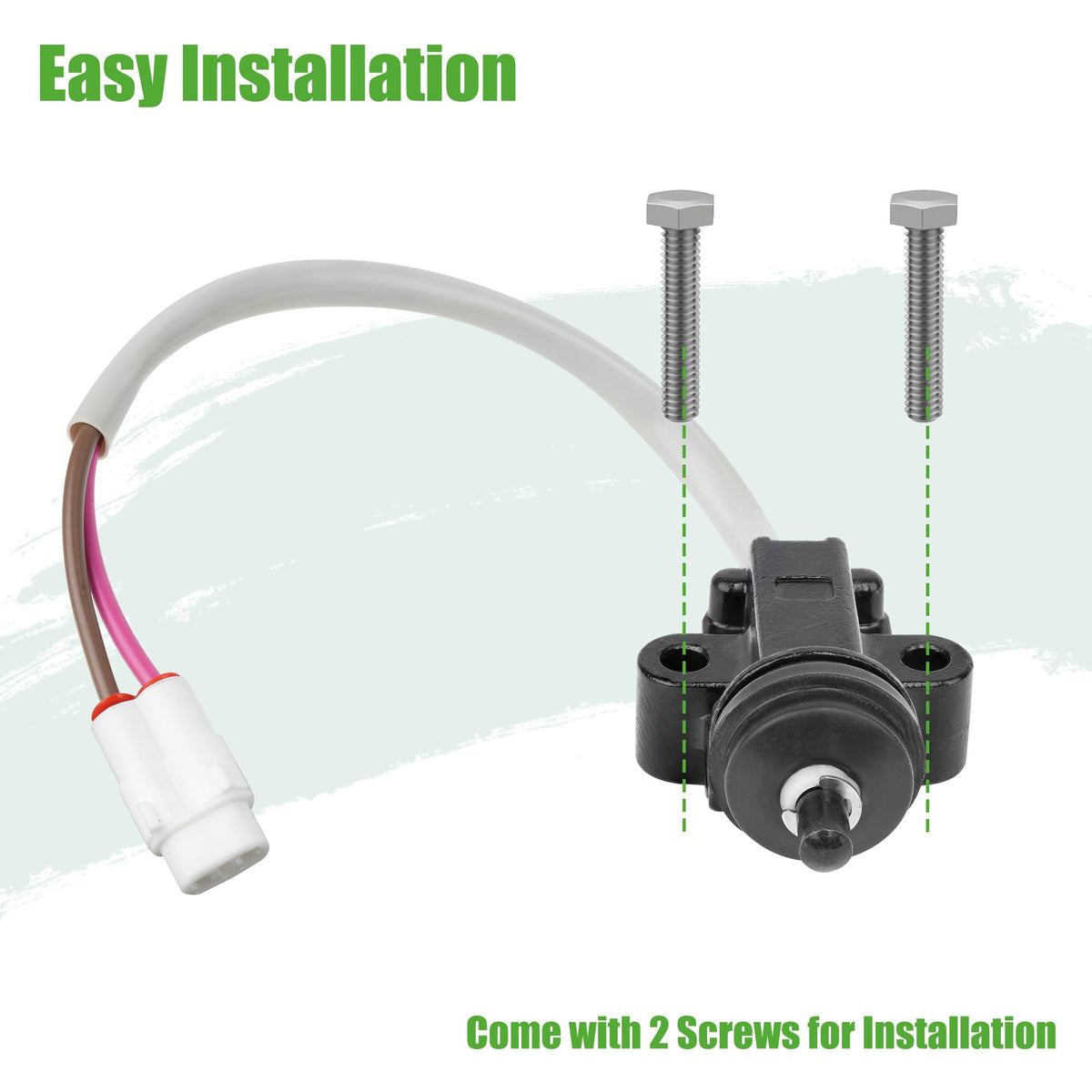 10L0L golf cart stop switch pedal activation view illustrating trigger action.