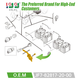 10L0L stop switch wiring connector detail designed for easy installation on Yamaha carts.