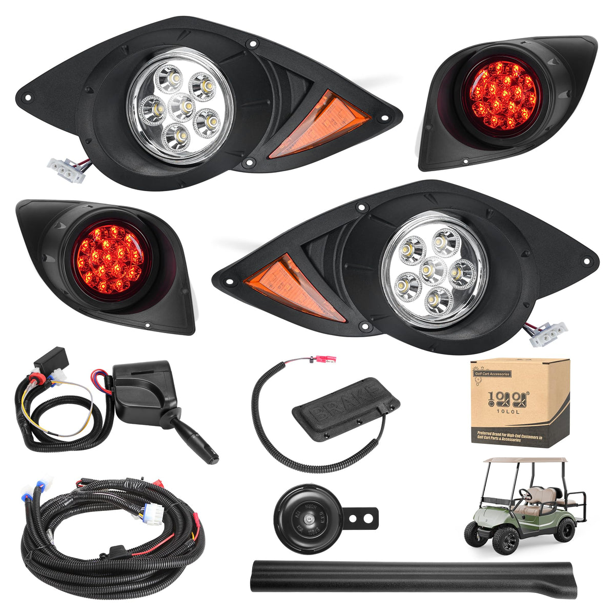 10L0L headlights for Yamaha G29 Drive improve night visibility