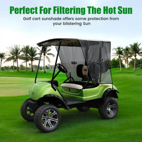 Open-weave mesh keeps air flowing while blocking harsh sun