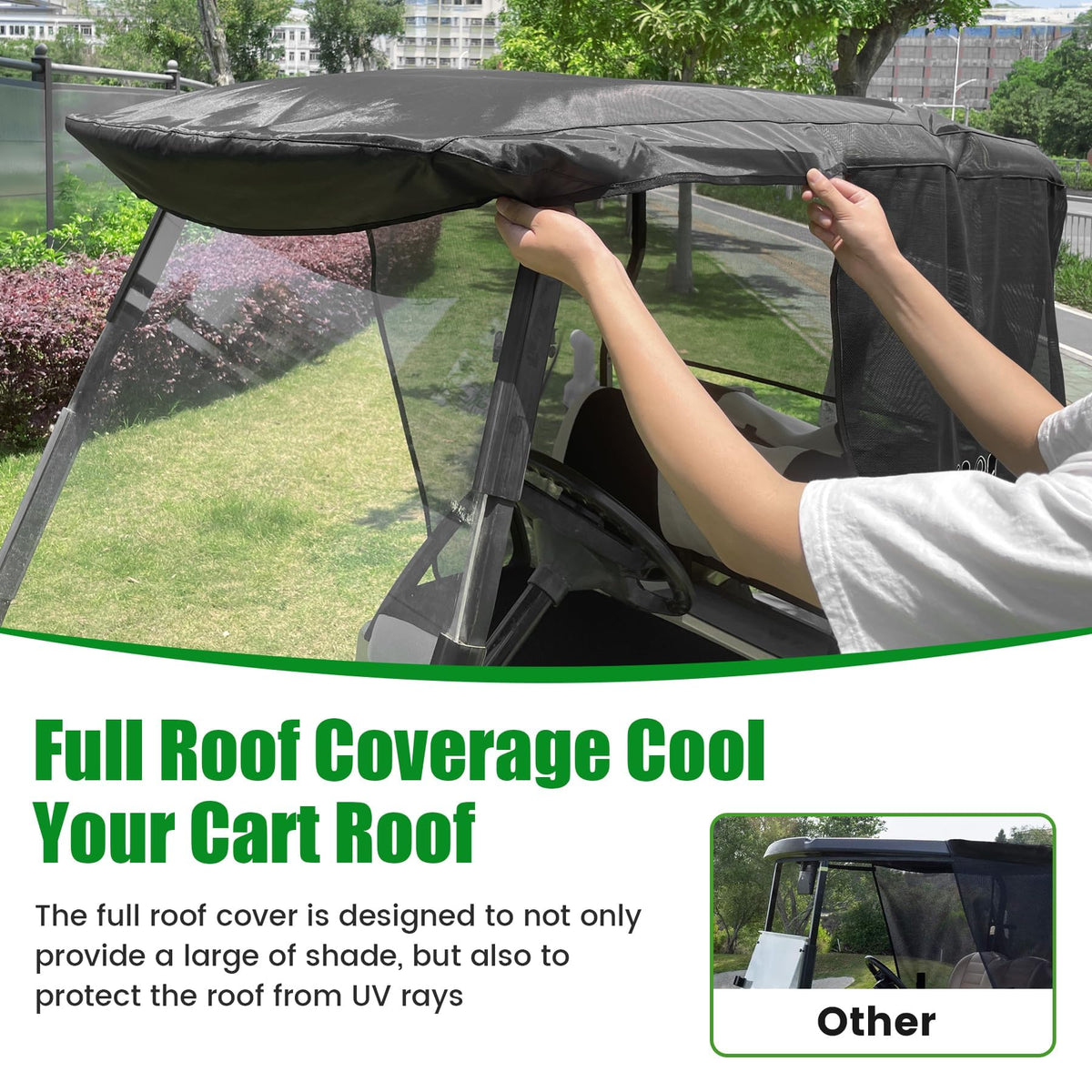 3-side roll-up design allows easy entry without sacrificing protection