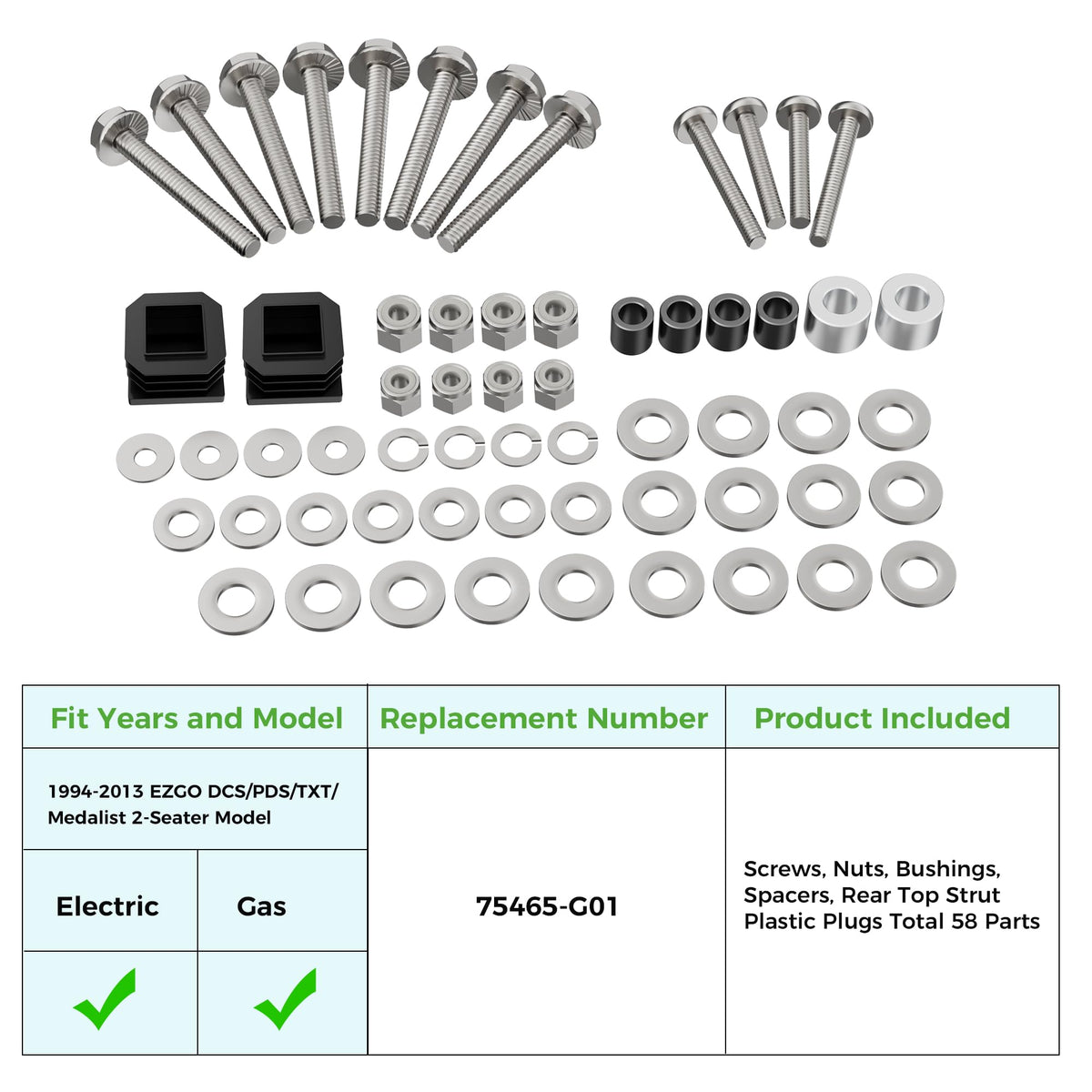 10L0L Suntop bushings and spacers ensure precise alignment