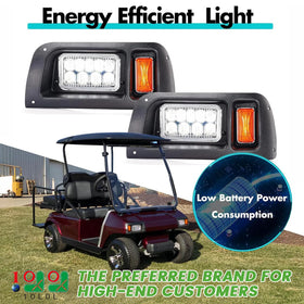 10L0L Golf Cart Tail Light rear view highlighting durable housing for road safety.