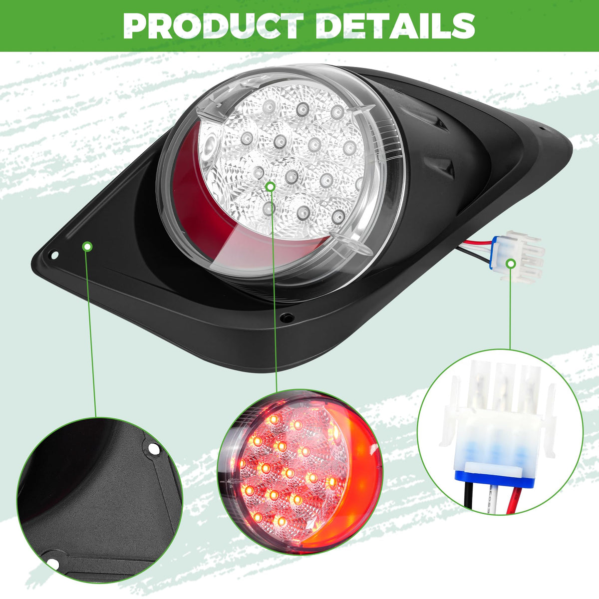 10L0L 3-wire taillight connector for simple wiring on Yamaha Drive2