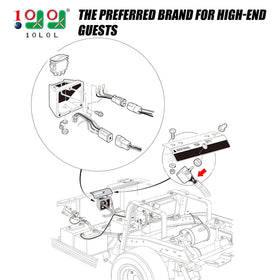 Harness included with 10L0L tow run switch packaging for easy Club Car DS install.