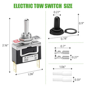 10L0L Golf Cart Tow Switch flame retardant body enhances safety
