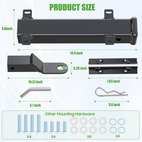 10L0L golf cart trailer hitch in use for towing accessory