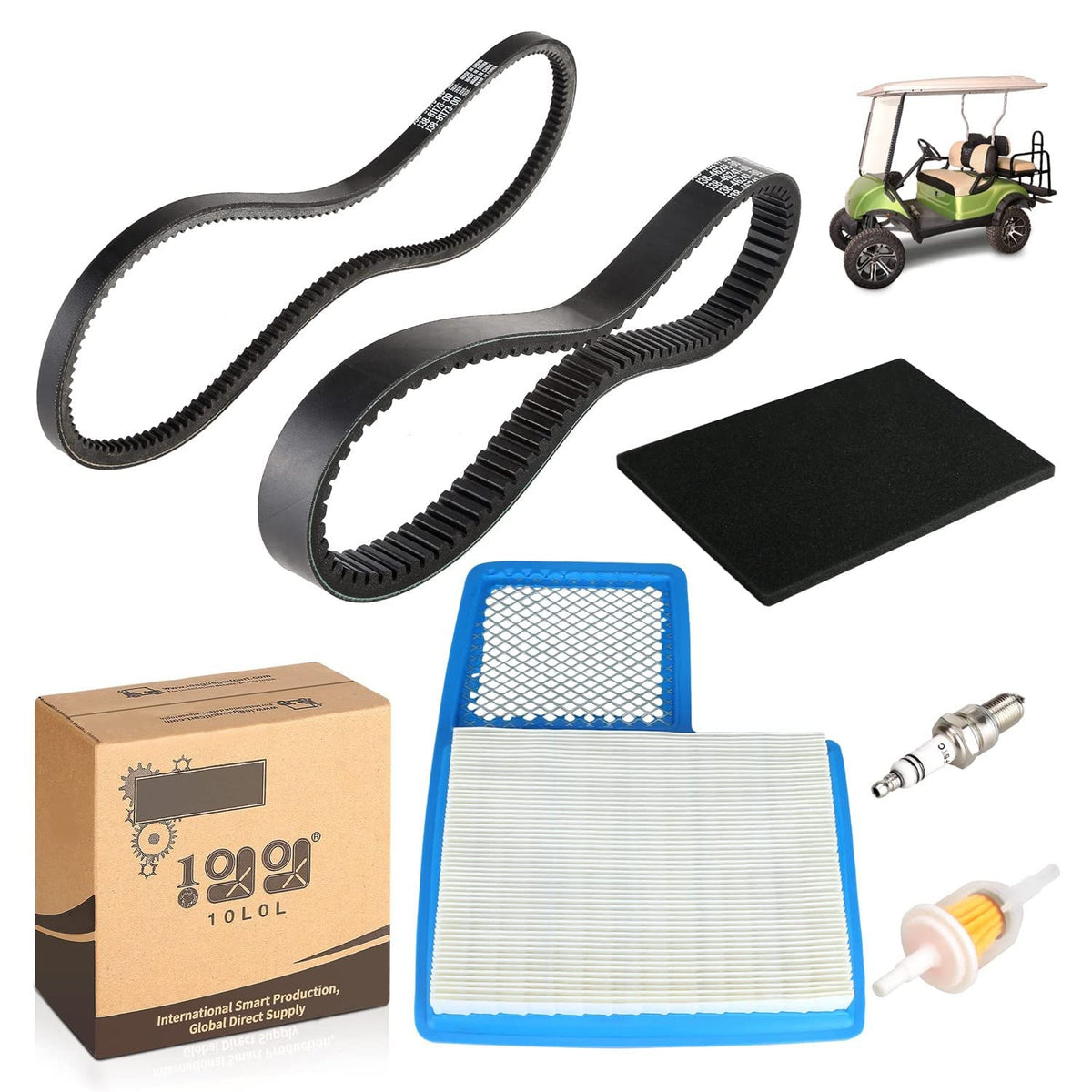 10L0L golf cart tune up kit air filter improves engine airflow and performance