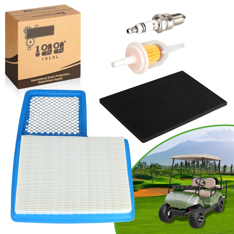 10L0L Golf Cart Tune Up Kit air filter for Yamaha engines boosts engine airflow