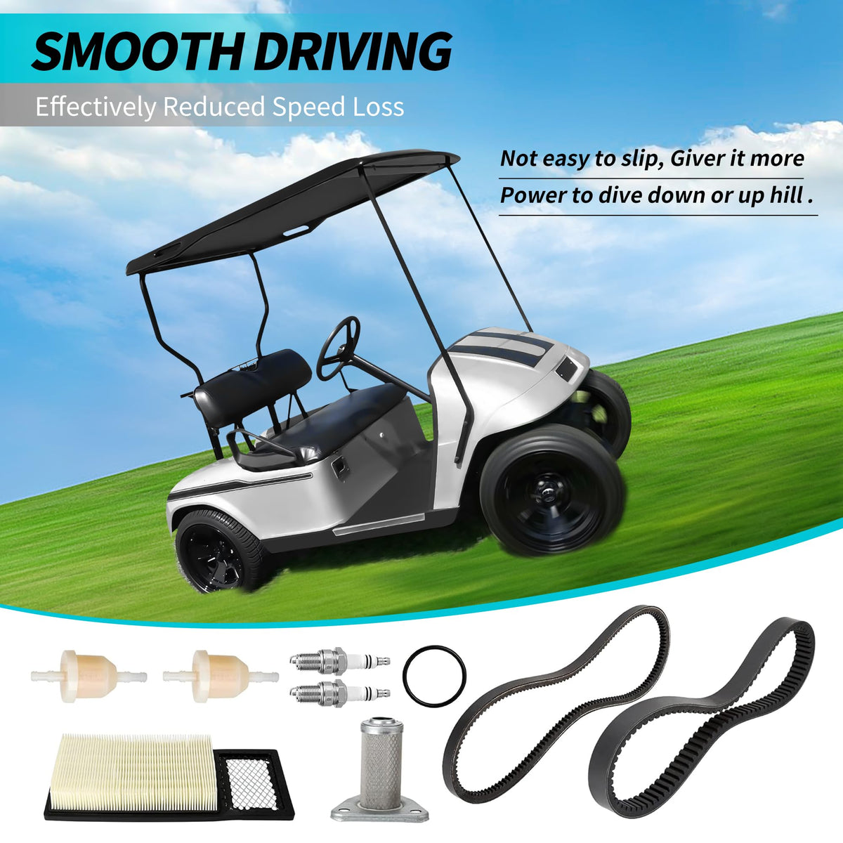10L0L golf cart tune up kit complete package for easy installation