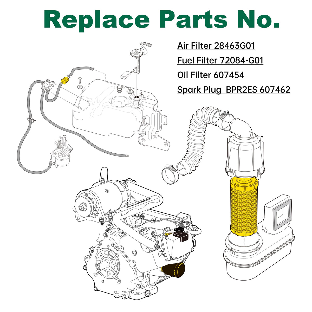 10L0L spark plug delivers reliable ignition for 4-stroke Kawasaki motors