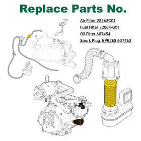10L0L spark plug delivers reliable ignition for 4-stroke Kawasaki motors