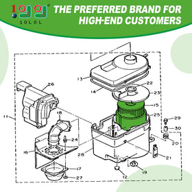 10L0L sponge pre-filter protects engine and eases maintenance